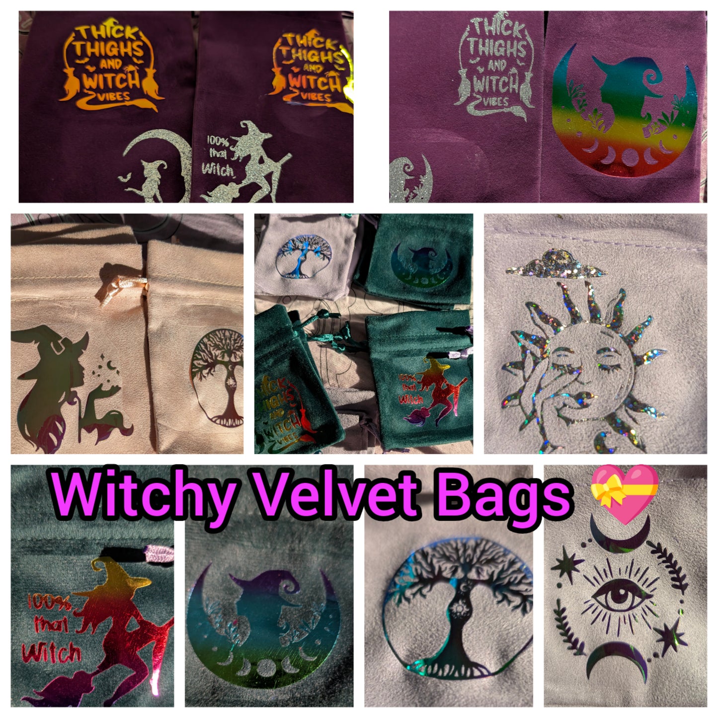Velvet witchy bags💝