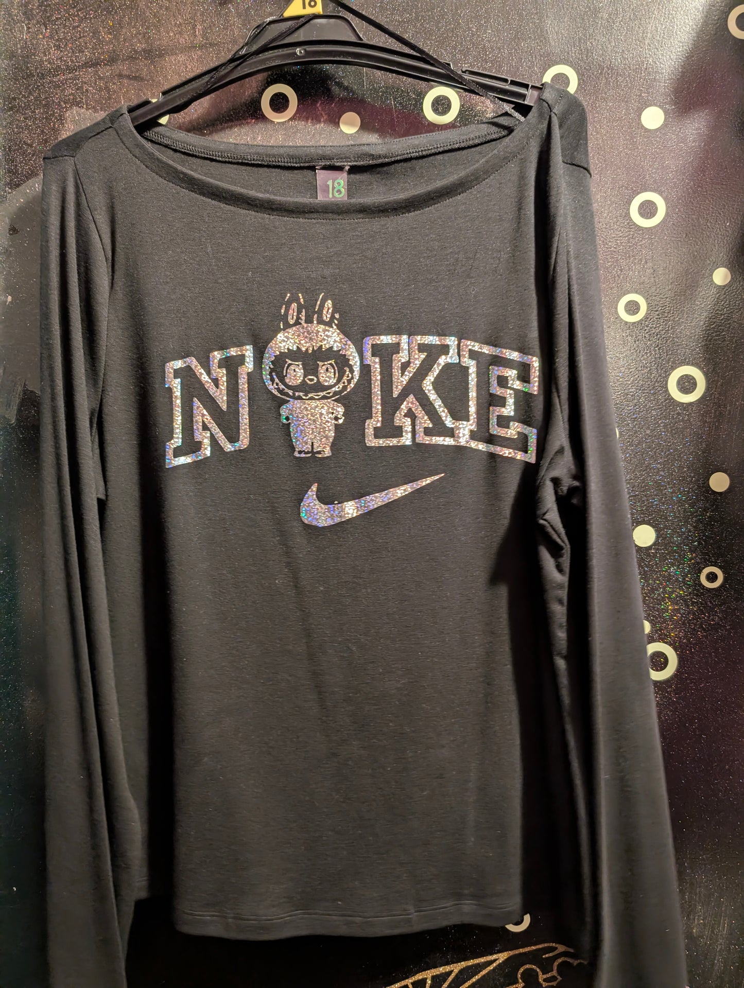Designer-Inspired Long Sleeve Black Tee –Luxe Streetwear Edition