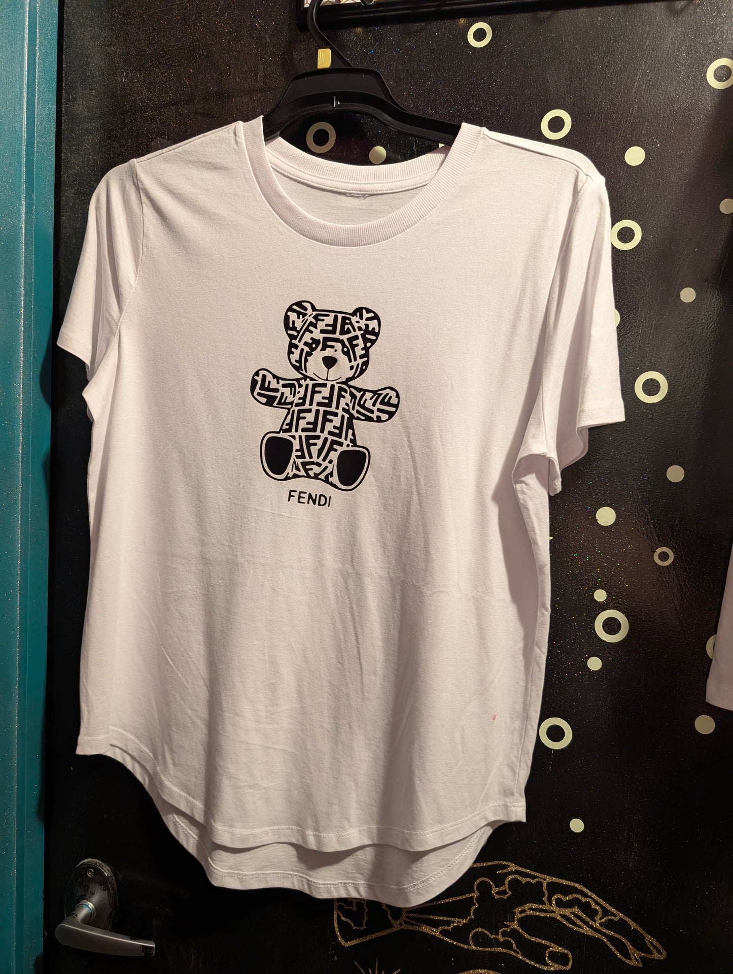 Designer-Inspired Short Sleeve White Tees – Cute & Luxe Streetwear